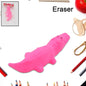 Animal Eraser for Kids set in various vibrant animal shapes on a white background.