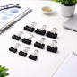 Strong black binder clips set for office and home use