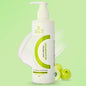 Bottle of anti hair fall shampoo with strengthening formula front view
