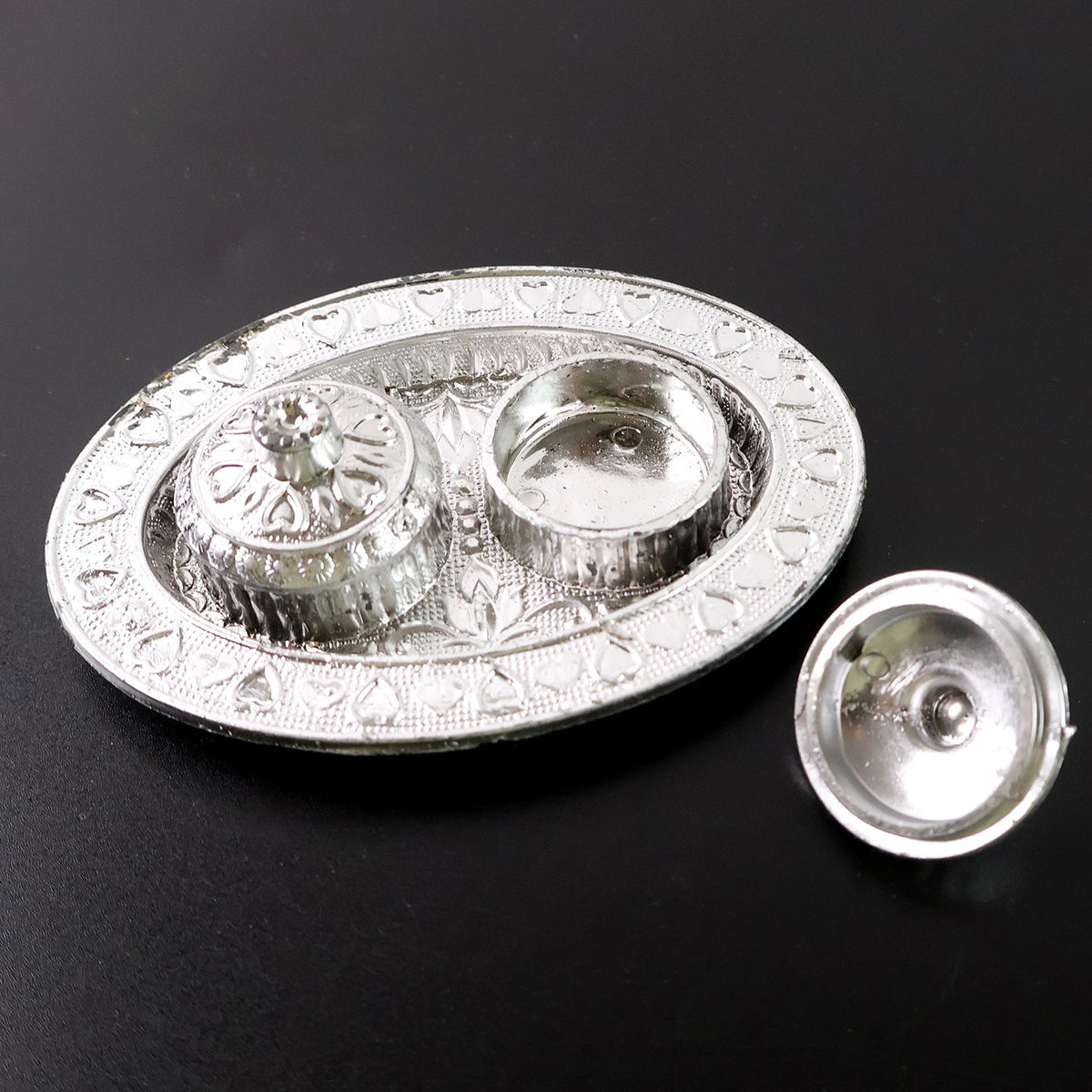 Festive kumkum thali for religious celebrations