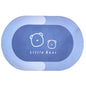 Soft, absorbent bathroom carpet for safety