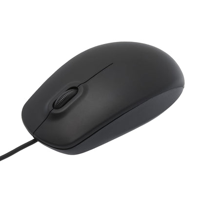 Durable USB cable of the Compshop M-111 Wired Optical Mouse, ensuring reliable connection.