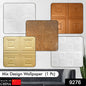 Close-up of Styleva's square design 3D foam wallpaper panels.