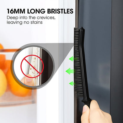 Angled stiff bristle corner cleaning brush with comfortable ergonomic handle