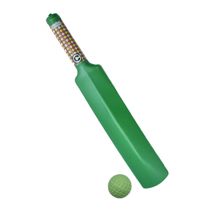 Plastic cricket bat and ball set for kids playing outdoors, encouraging active fun