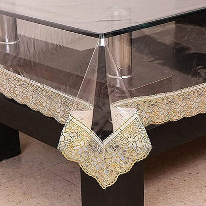 Scratch resistant plastic table cover for everyday use