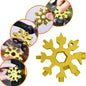The BoltForce Snowflake Multi-Tool showcasing its compact, unique design.
