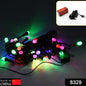 Vibrant flower LED string lights in various colors, perfect for Indian festivals.