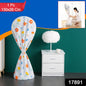 Colorful flower-printed fan protective cover for home use