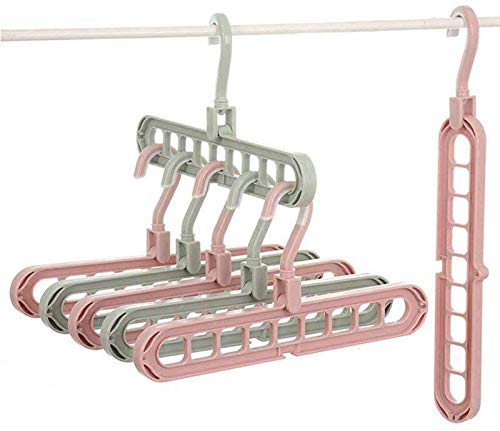 Detailed view of the plastic 9-hole hanger's robust construction and anti-slip hooks.