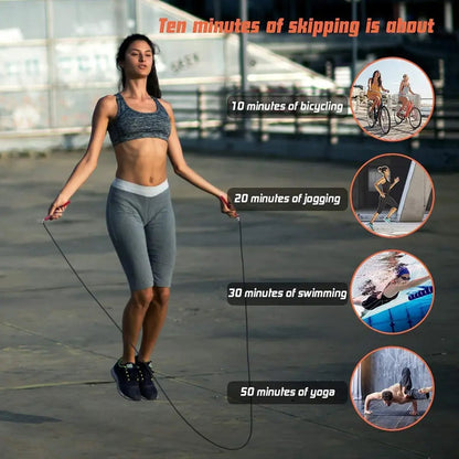 Durable PVC jump rope, perfect for effective weight loss and exercise.