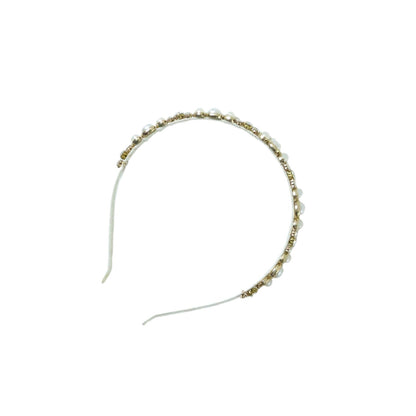 Fashion hair band studded with pearls and beads for parties