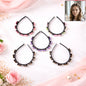 Floral beaded hairband design with colorful beads
