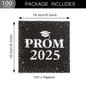 Disposable paper Prom 2025 napkins showcasing size and quality