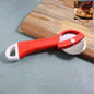 Multipurpose pizza cutter with sharp rolling wheel and ergonomic handle