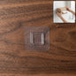 Transparent self-adhesive wall hook for easy mounting