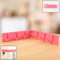 Foldable rotating wall-mounted multipurpose hook rack with 6 hooks for kitchen and bathroom storage