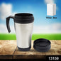 Close-up of the double-walled insulated coffee mug from Mug Wala.