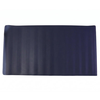 Durable leather finish large desk mat with anti-slip base