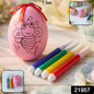 Decorative egg toy for kids for creative painting fun